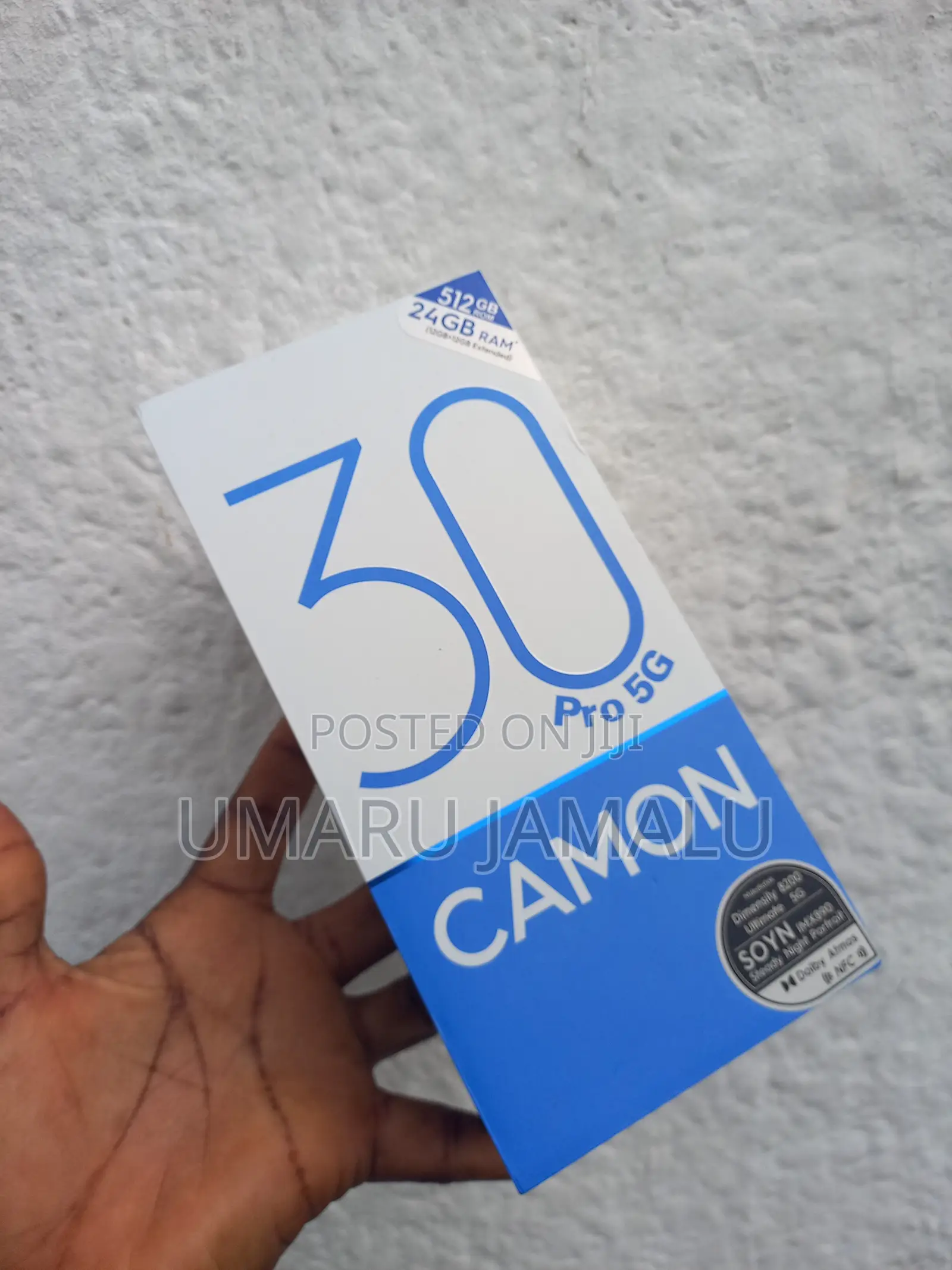 New Tecno Camon 30 Pro 5G 512 GB Black