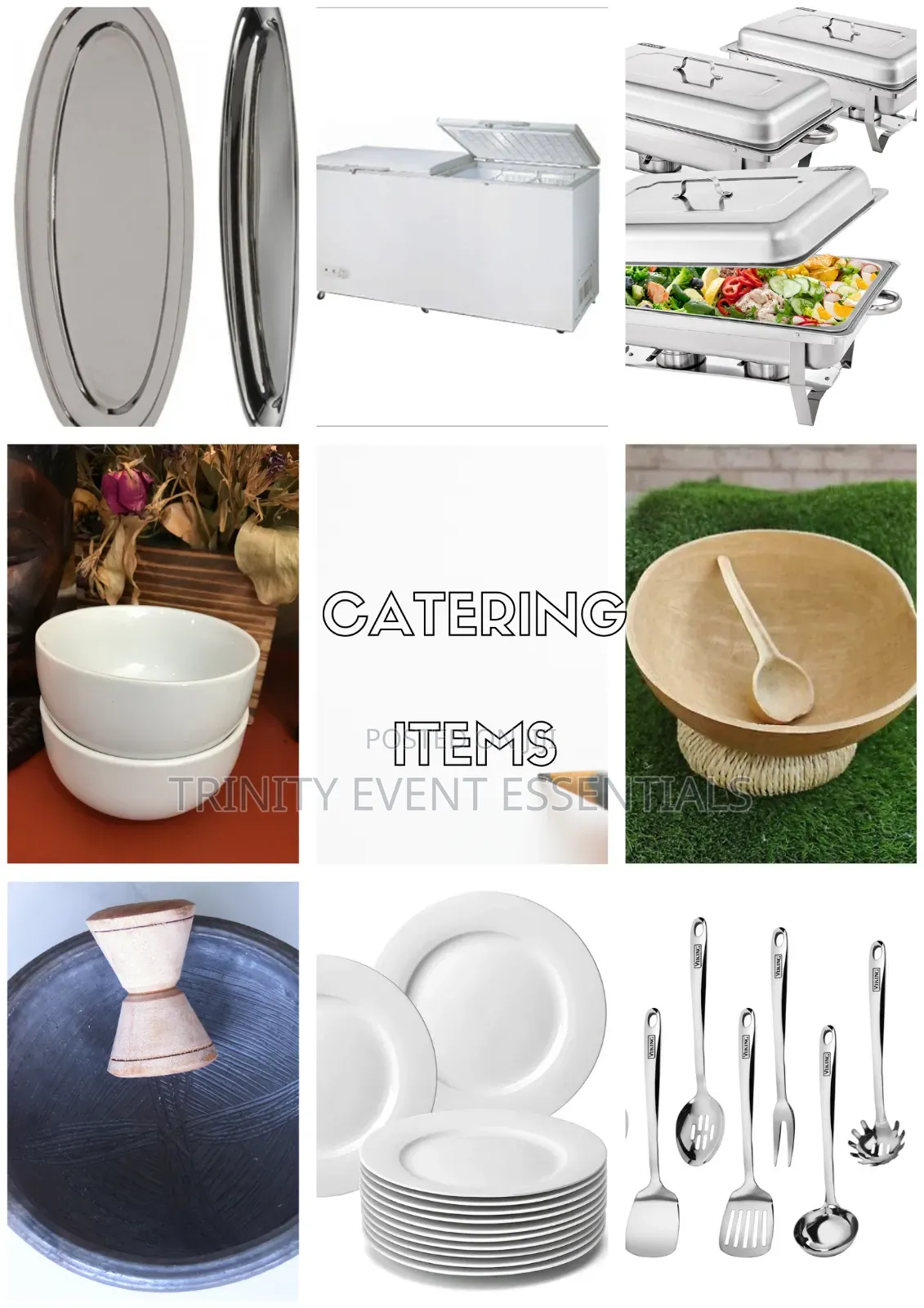 Deep Freezer, Calabash, Ceramic Plates, Bowls, Chaffing Dishes Ladles
