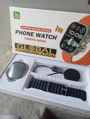 Bw9 Pro Smart Watch With Sim Card Slot - Black