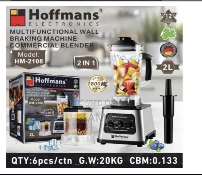2 in 1 Hoffman Quality Blender Available for Sale at Affordable Price