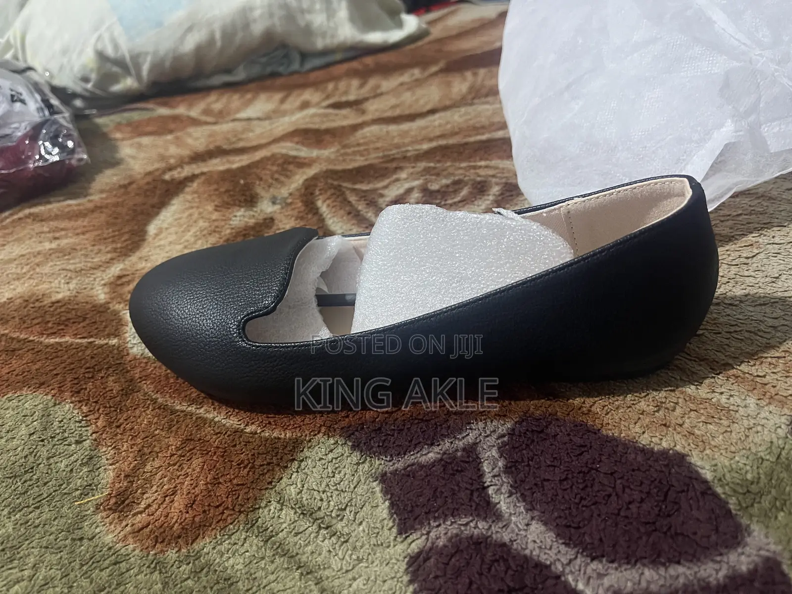 Black Faux Leather Shein Shoes
