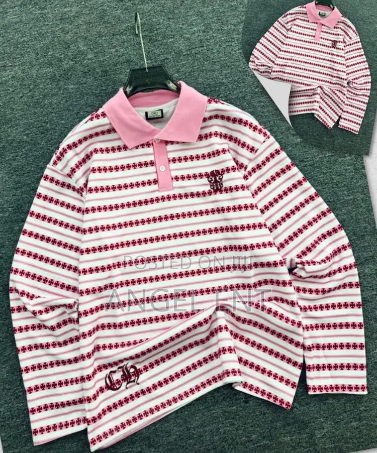 Striped Chrome Hearts Long Sleeves Available (Location: Adum Kumasi)