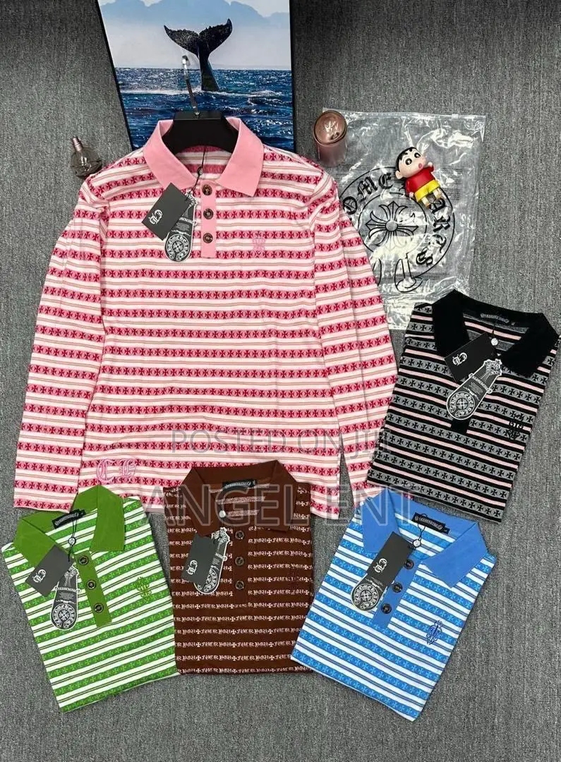 Striped Chrome Hearts Long Sleeves Available (Location: Adum Kumasi)