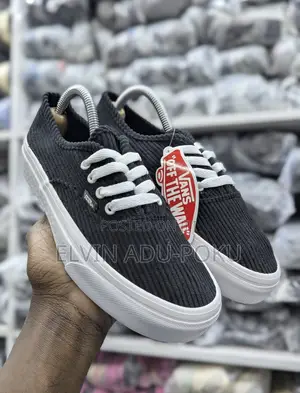 Authentic Pewter Vans Corduroy Sneaker , Swipe for Other Colours >>