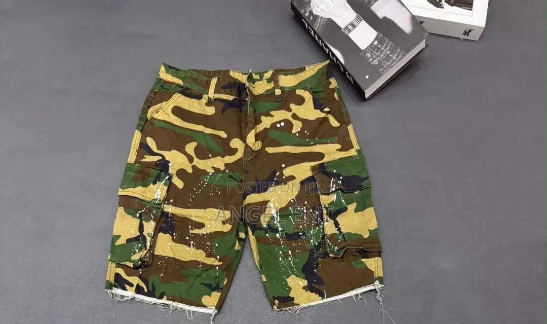 Camo Cargo Shorts Available (Location: Adum Kumasi)