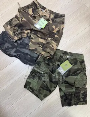 Camo Cargo Shorts Available (Location: Adum Kumasi)