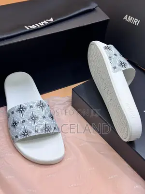 This Is Original Amiri Sports Wear Slippers for Men Alone