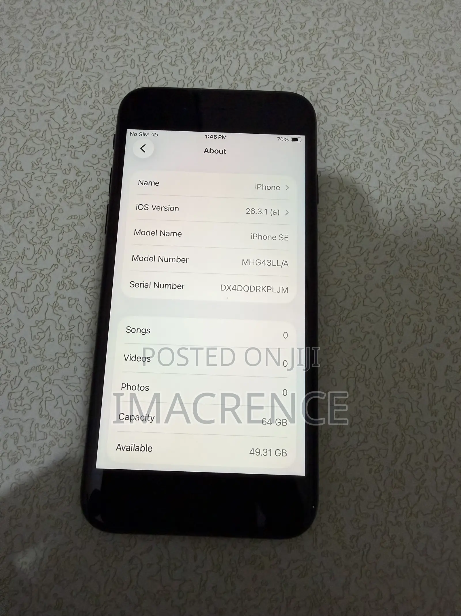 Apple iPhone SE (2020) 64 GB Black