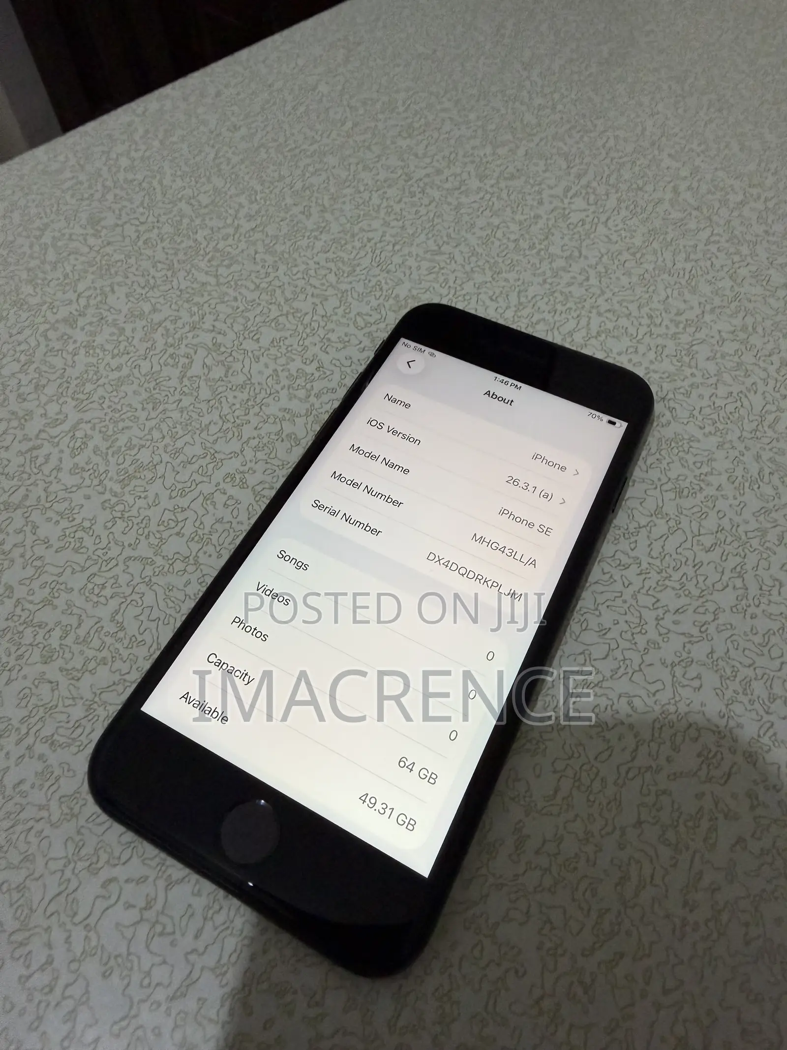 Apple iPhone SE (2020) 64 GB Black