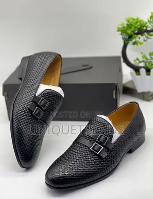 Executive Dior Leather Loafers (Black)