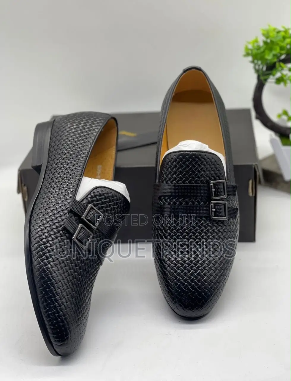 Executive Dior Leather Loafers (Black)