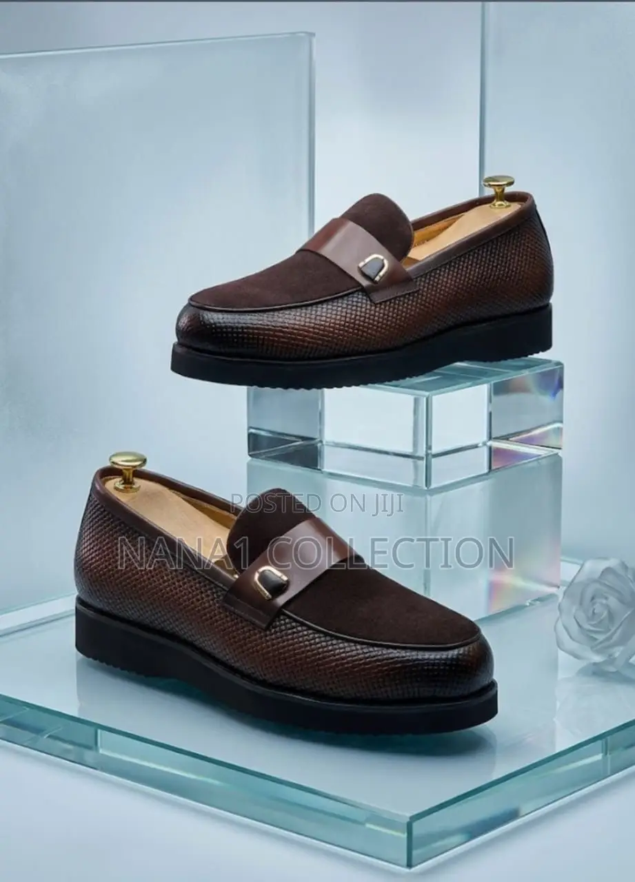 Dino Verratti “Brown Black” Leather and Suede Loafers