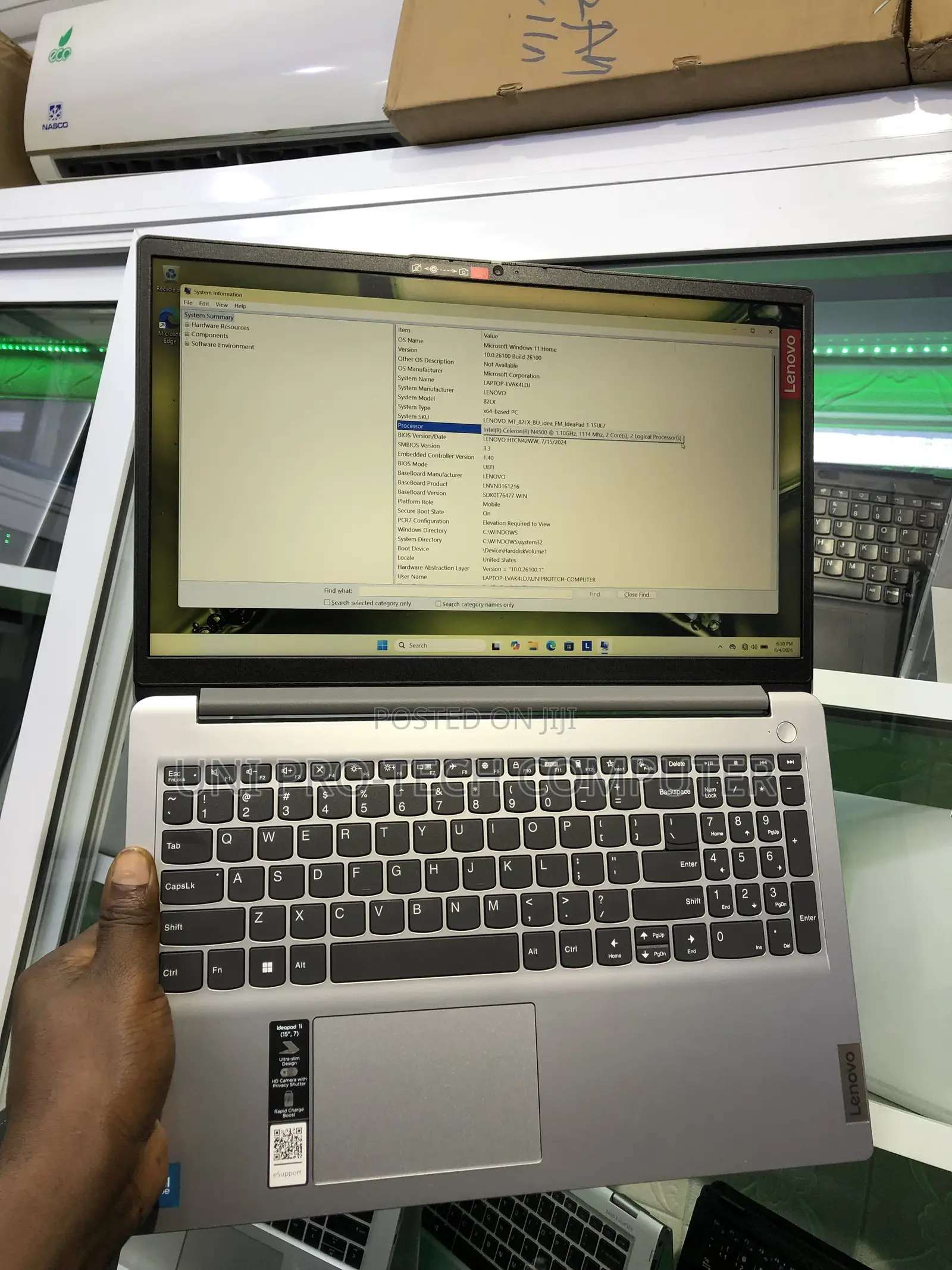 Laptop Lenovo IdeaPad 1 8GB Intel SSD 256GB