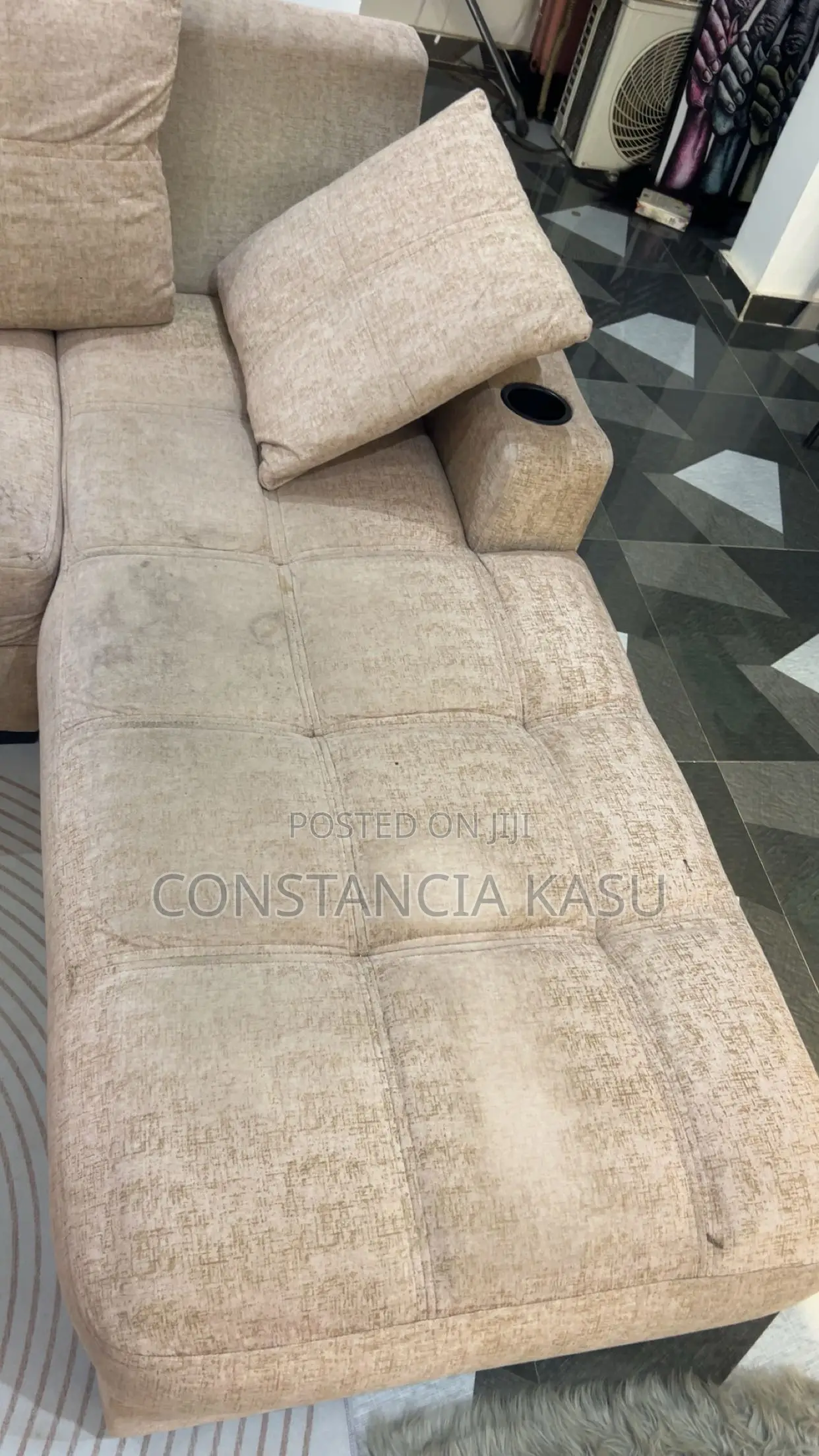 L Shaped Sofa and a Single Sofa