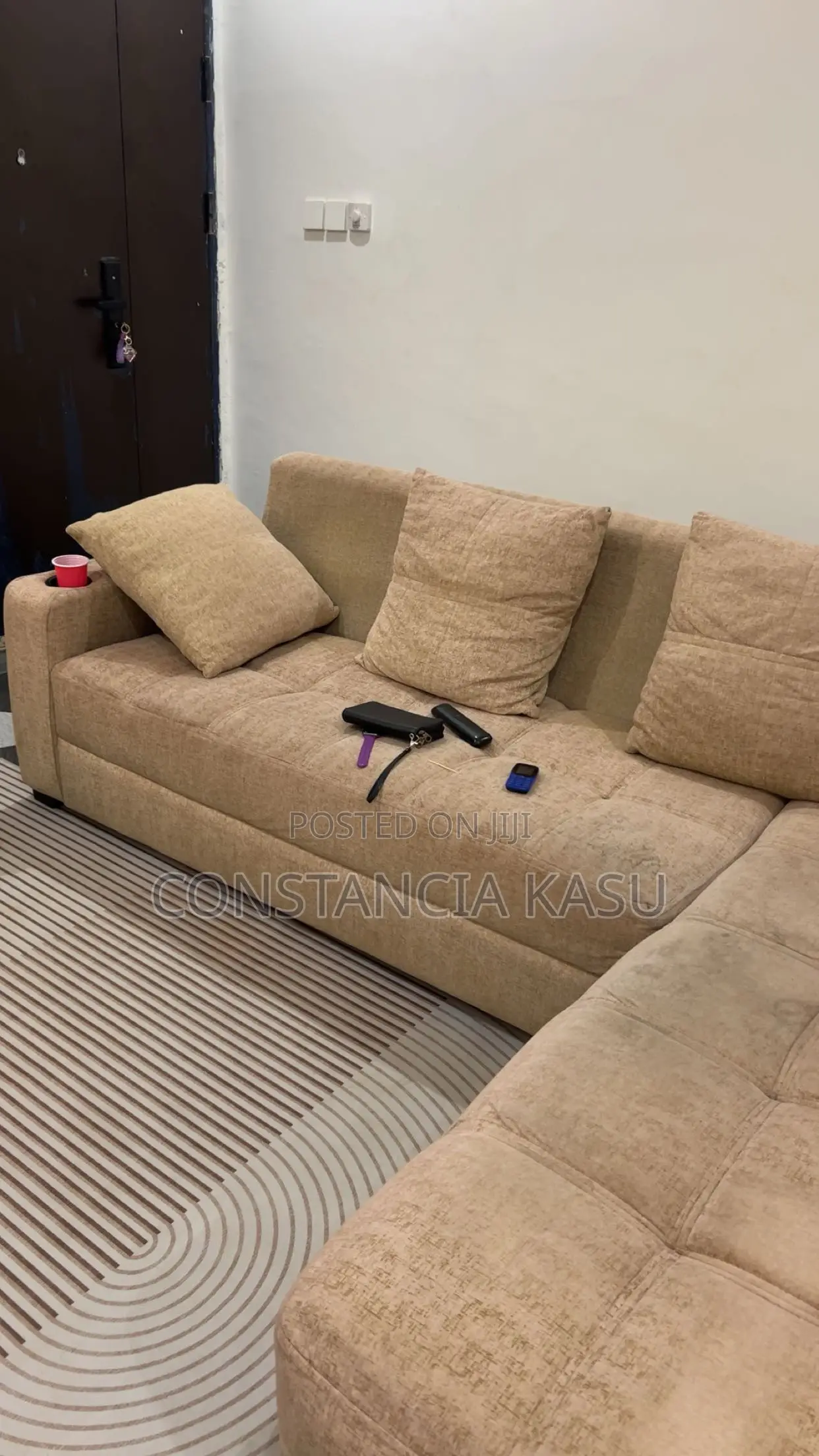 L Shaped Sofa and a Single Sofa
