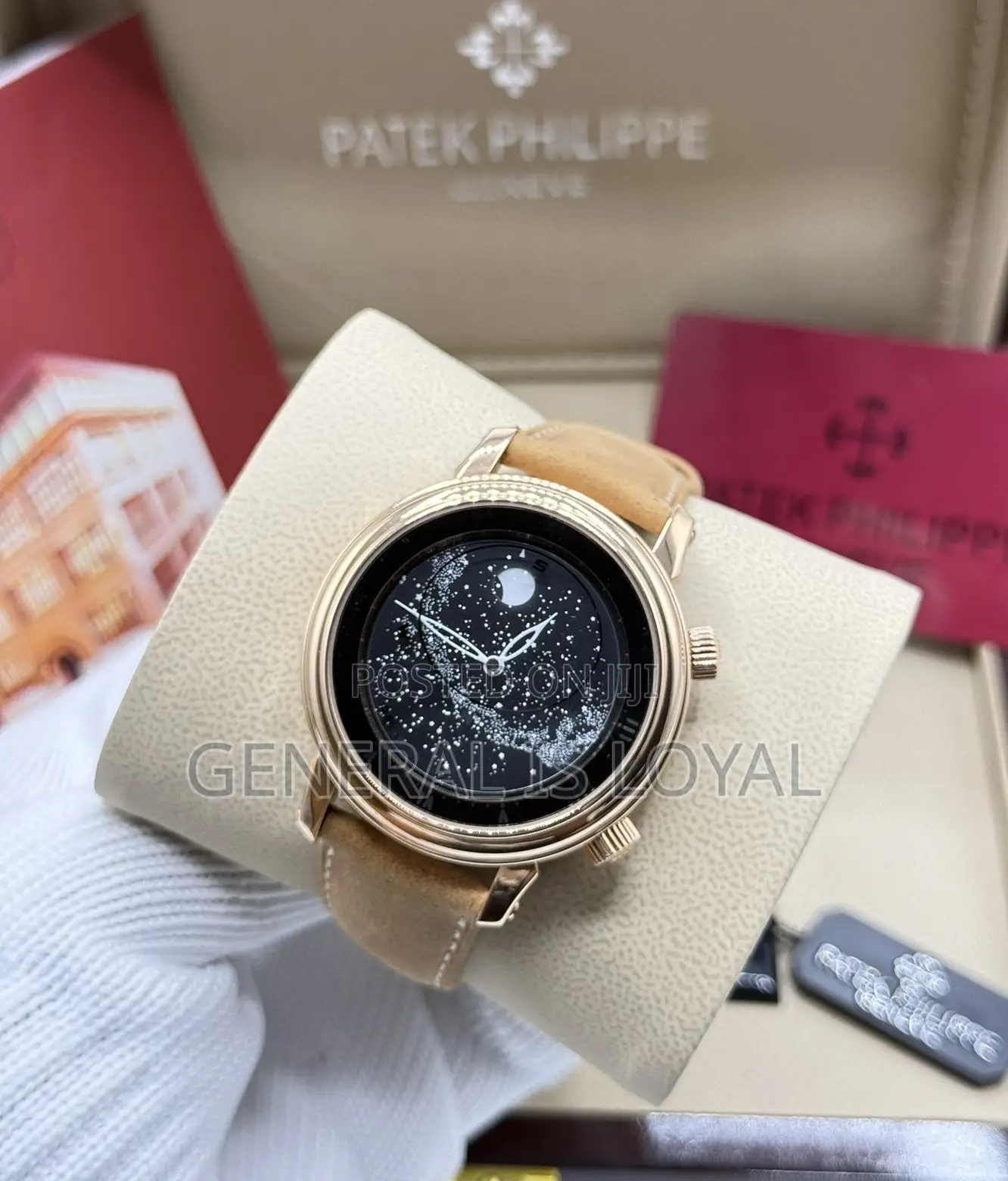 Patek Philippe Celestial Rotating Sky Chart Dial Depicting Moon Stars.