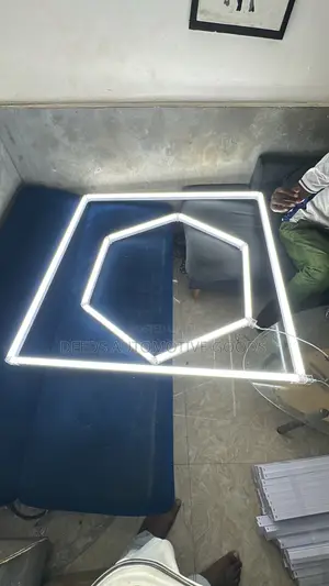 Hexagon Lamps for Detailing Shop, Garage and Barber Shop
