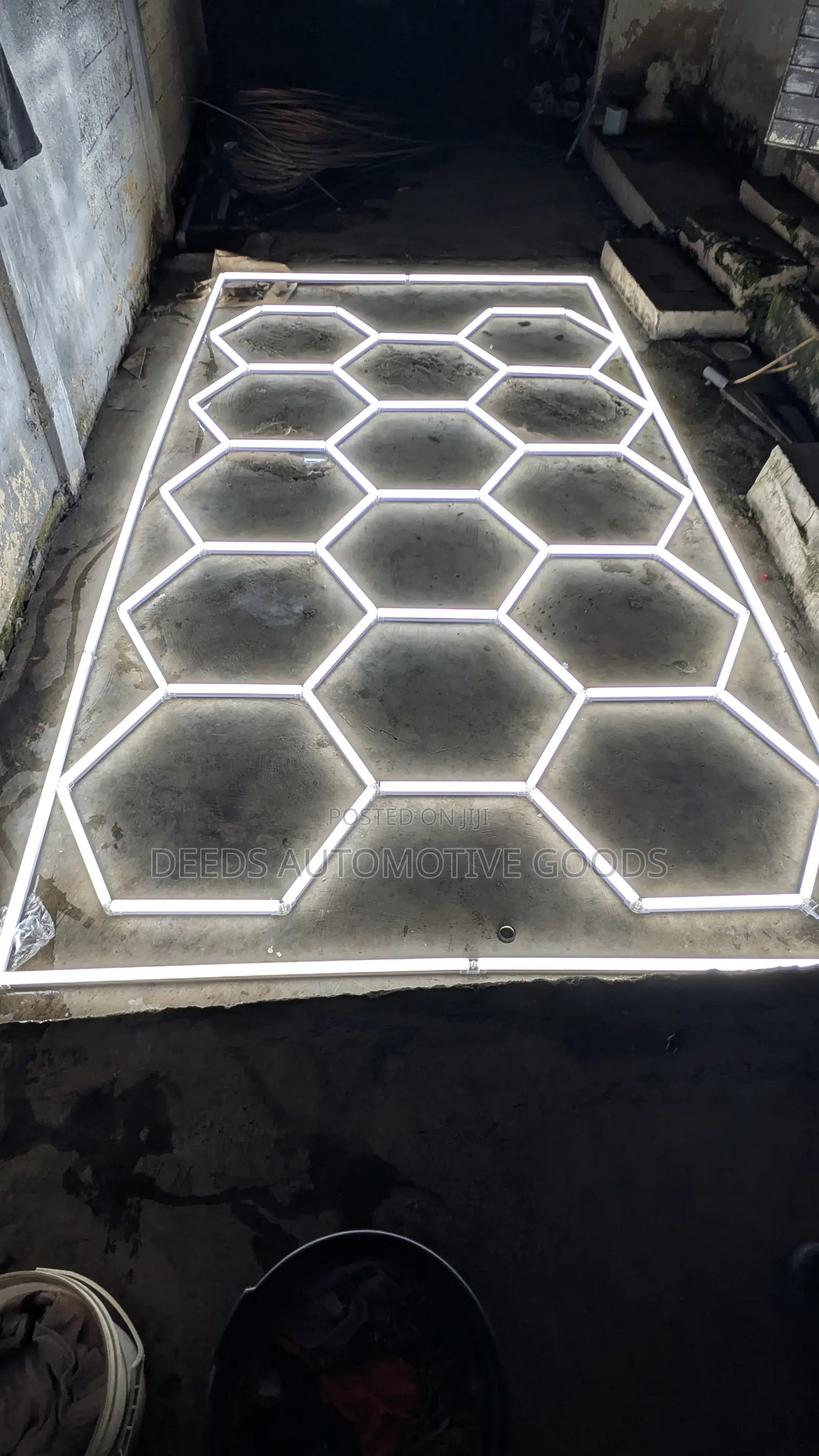 Hexagon Lamps for Detailing Shop, Garage and Barber Shop