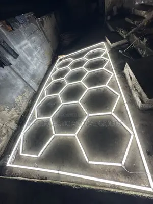 Hexagon Lamps for Detailing Shop, Garage and Barber Shop