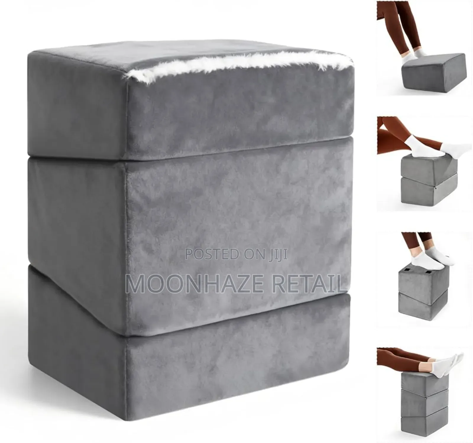 Elegant Tufted Storage Pouf Dressing Table Stool