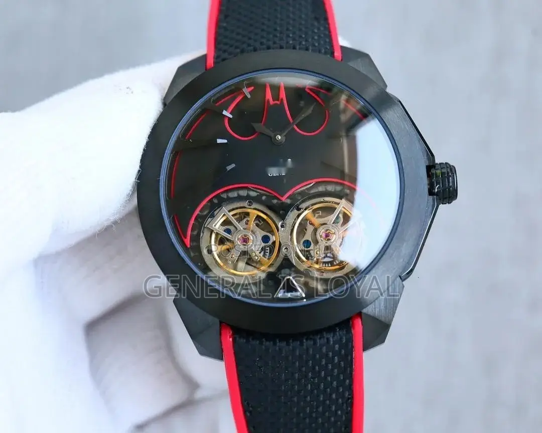 Jacob Co. Batman Limited-Edition Automatic Red Black Strap