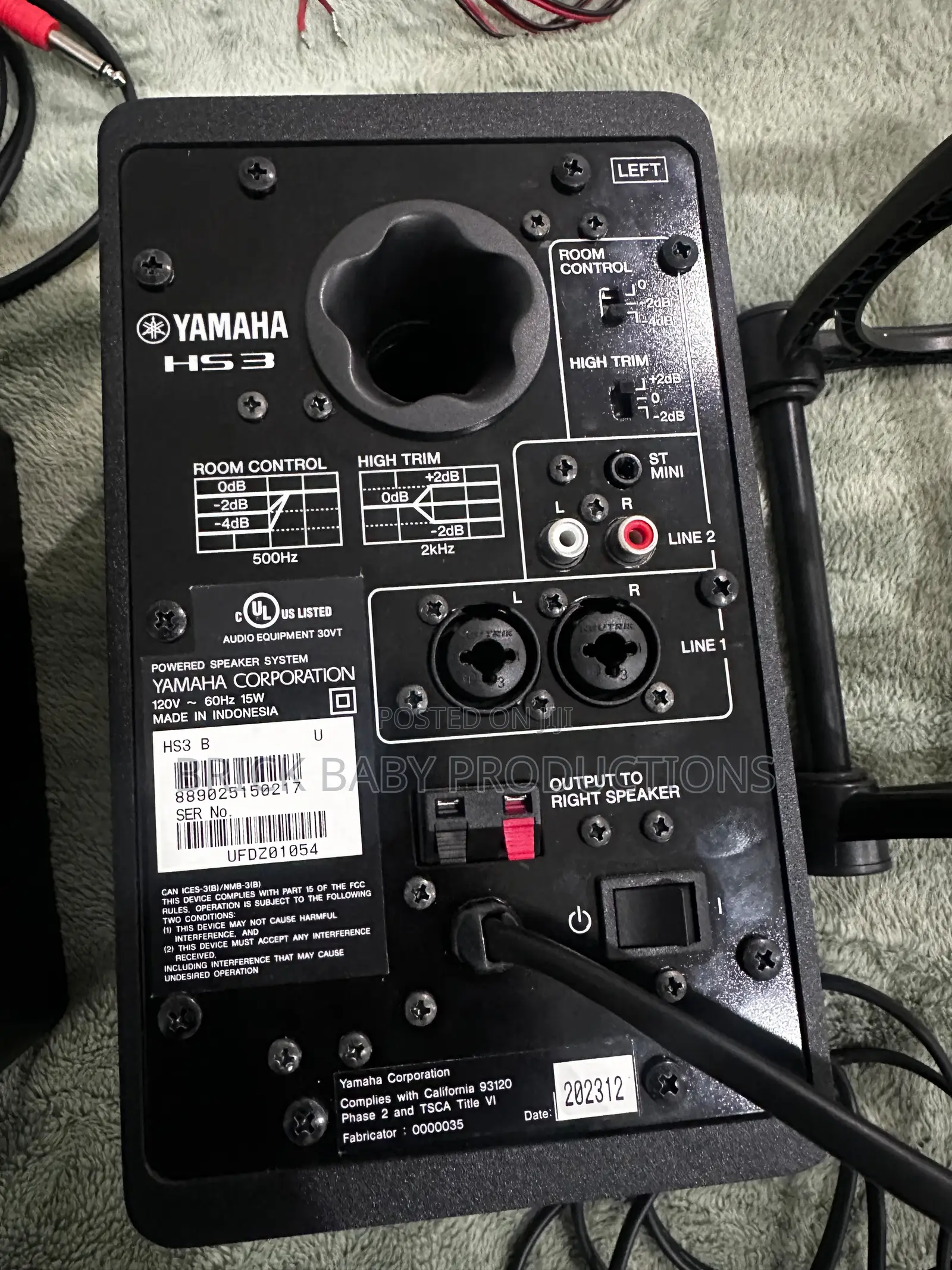 New Yamaha Hs3 Studio Monitors