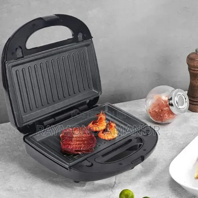 Sandwich Maker Toaster With Non-Stick Plate(Strip-Shaped) - Led