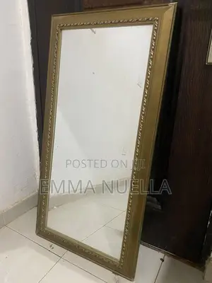 2-door Wardrobe + 11⁄2 Bed + Large Mirror For Sale