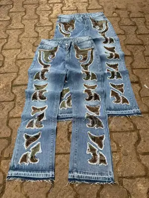 Men’S Light Wash Baggy Jeans