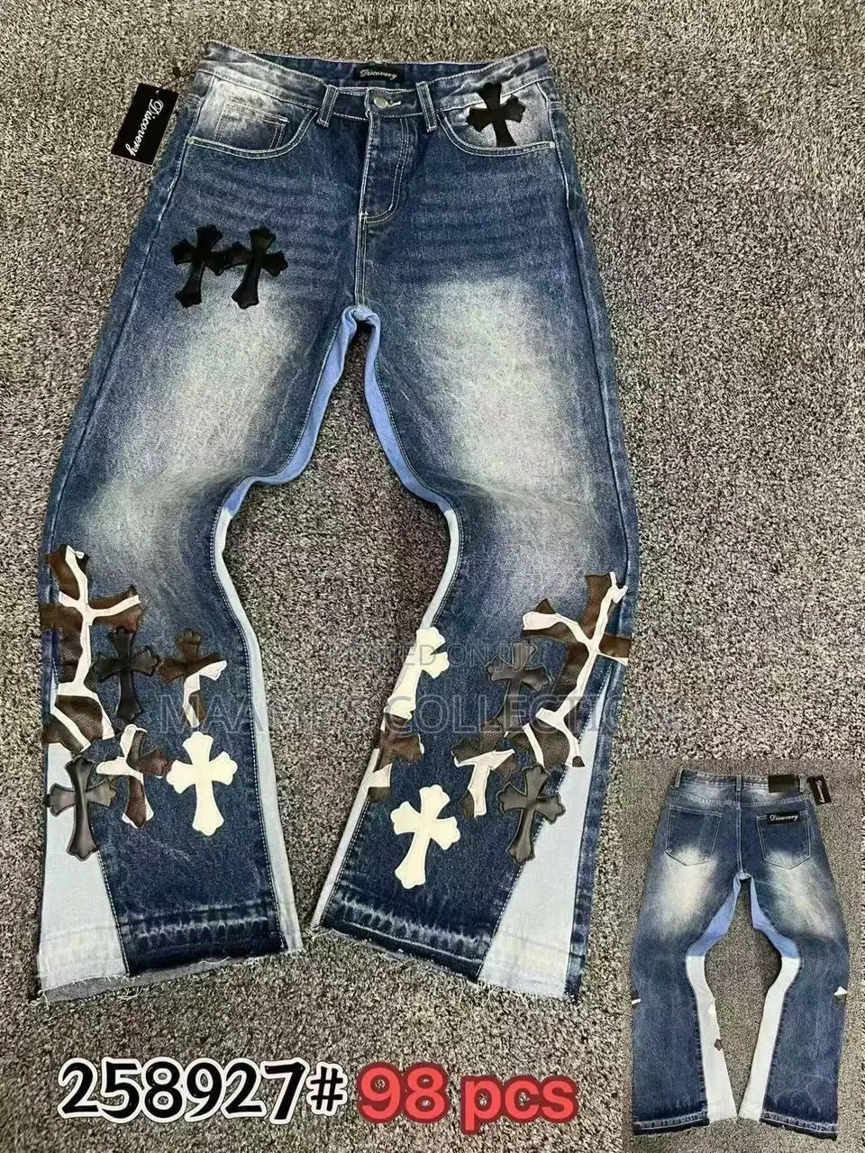 Men’S Light Wash Baggy Jeans