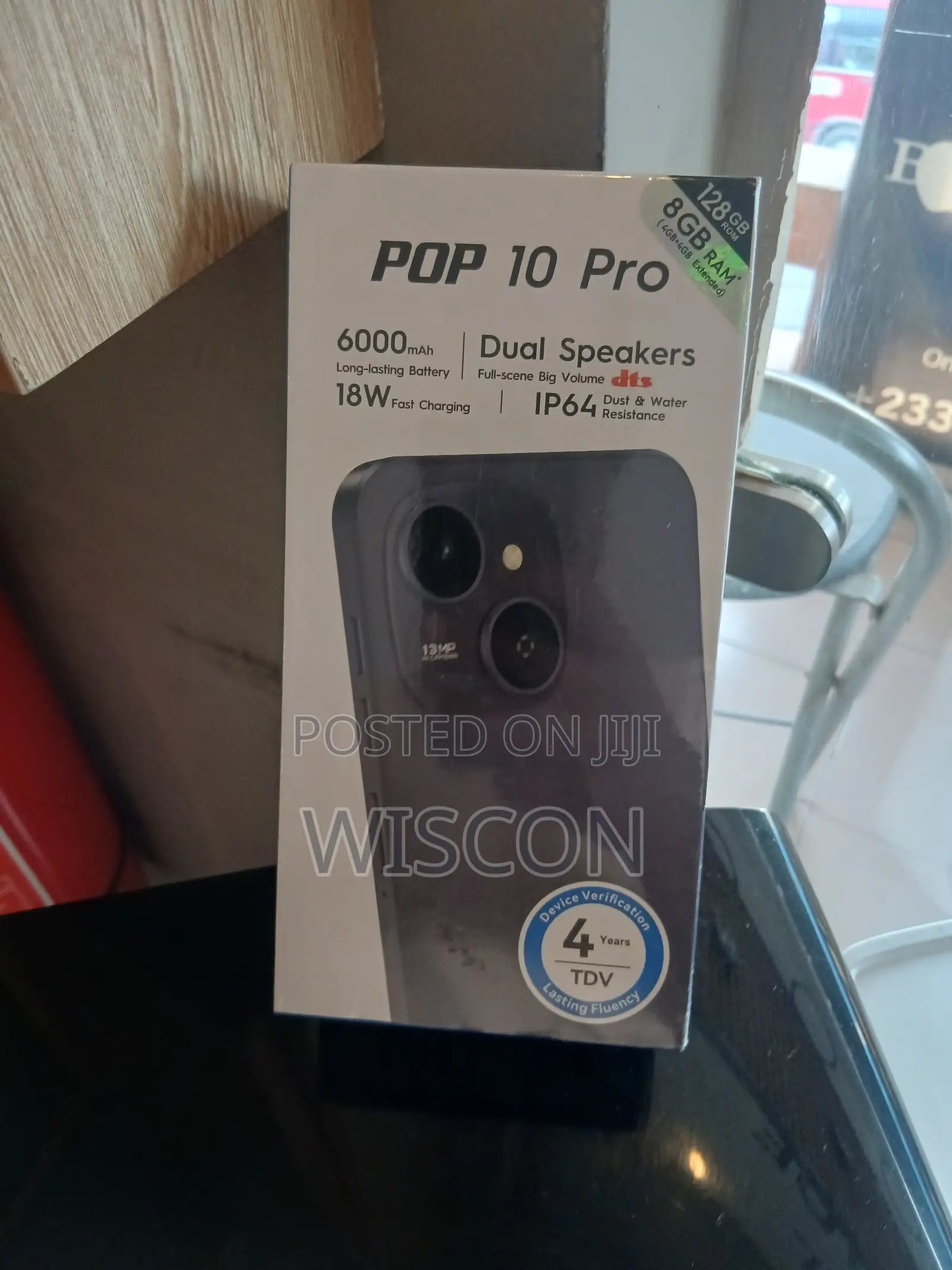New Tecno Pop 10 Pro 128 GB Black