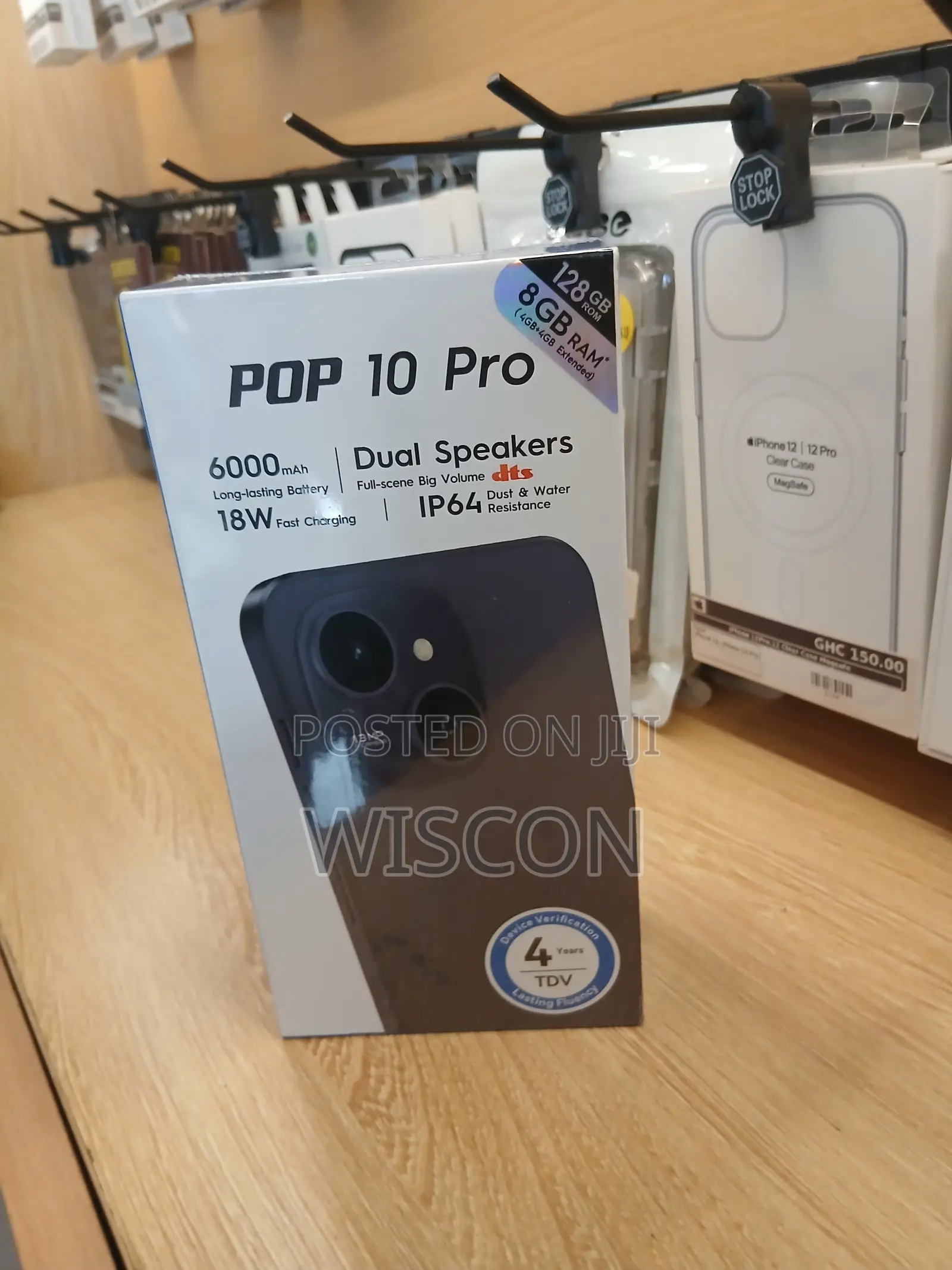 New Tecno Pop 10 Pro 128 GB Black