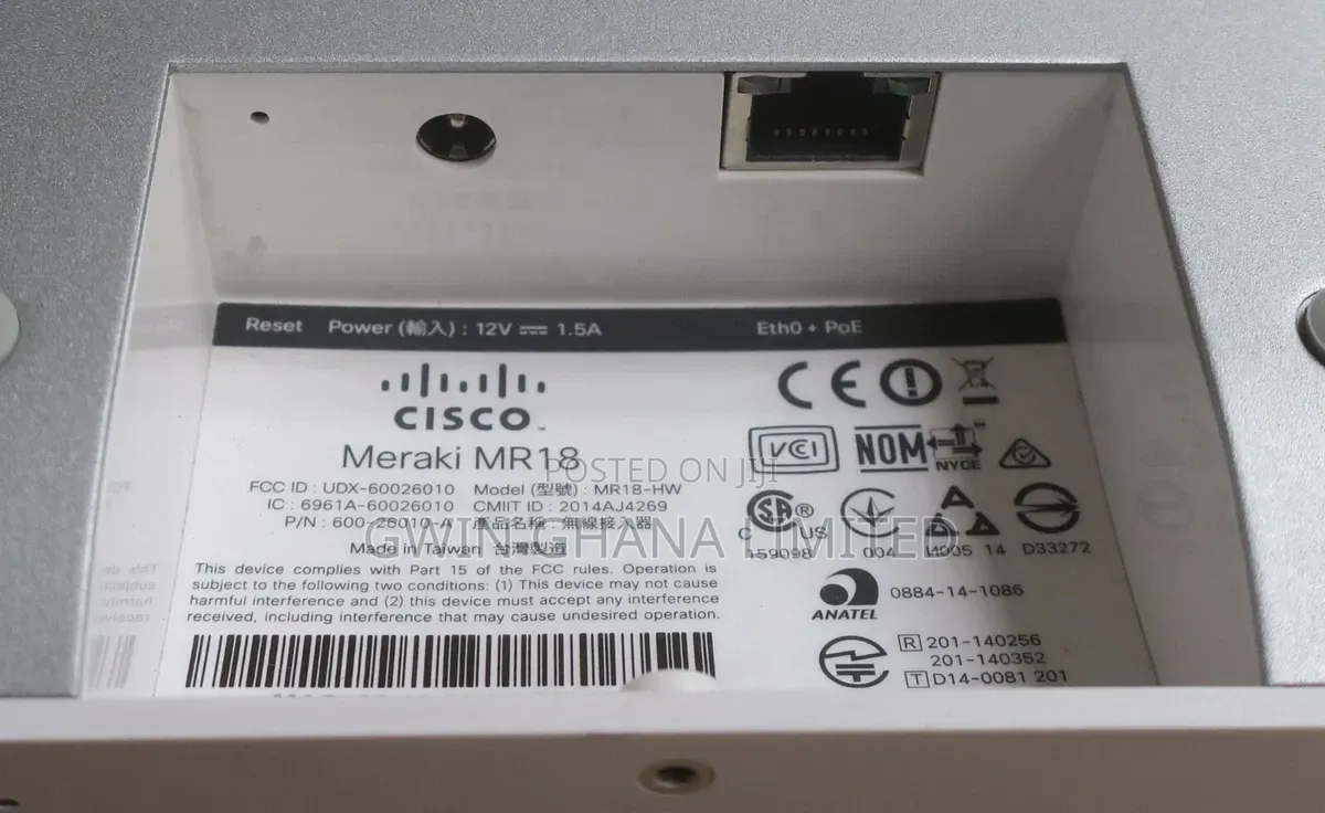 Cisco Meraki Mr18 Dual-Band 2x2