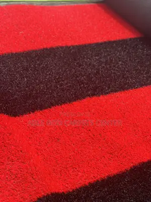 Two Colors Red and Black Artificial Grass Carpets