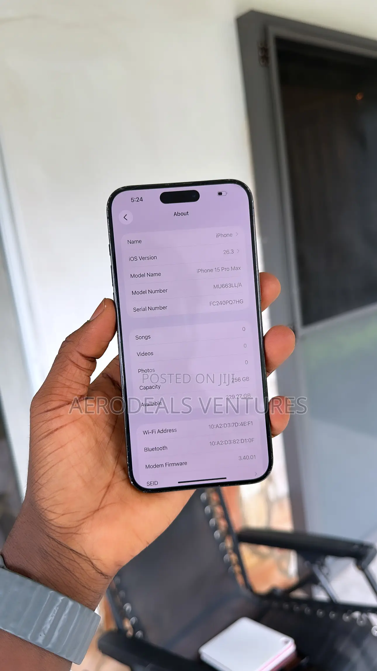 Apple iPhone 15 Pro Max 256 GB Black