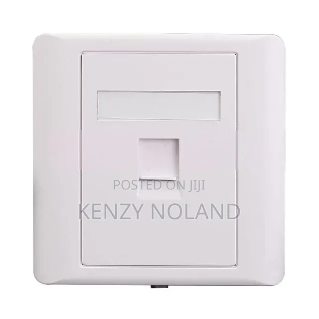 Networking. Single Faceplate With Cat6 Keystone Jack
