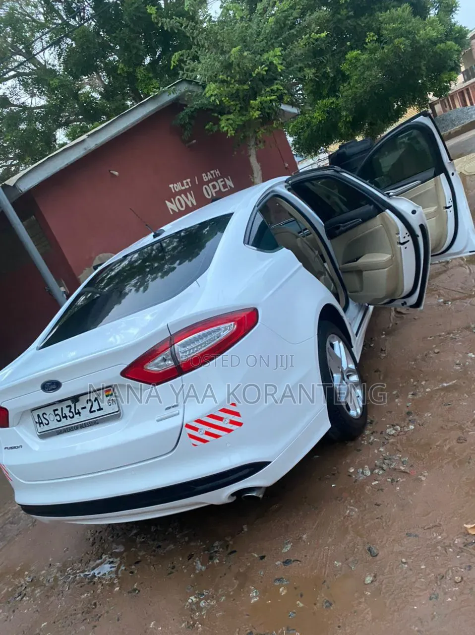 Ford Fusion S FWD 2016 White
