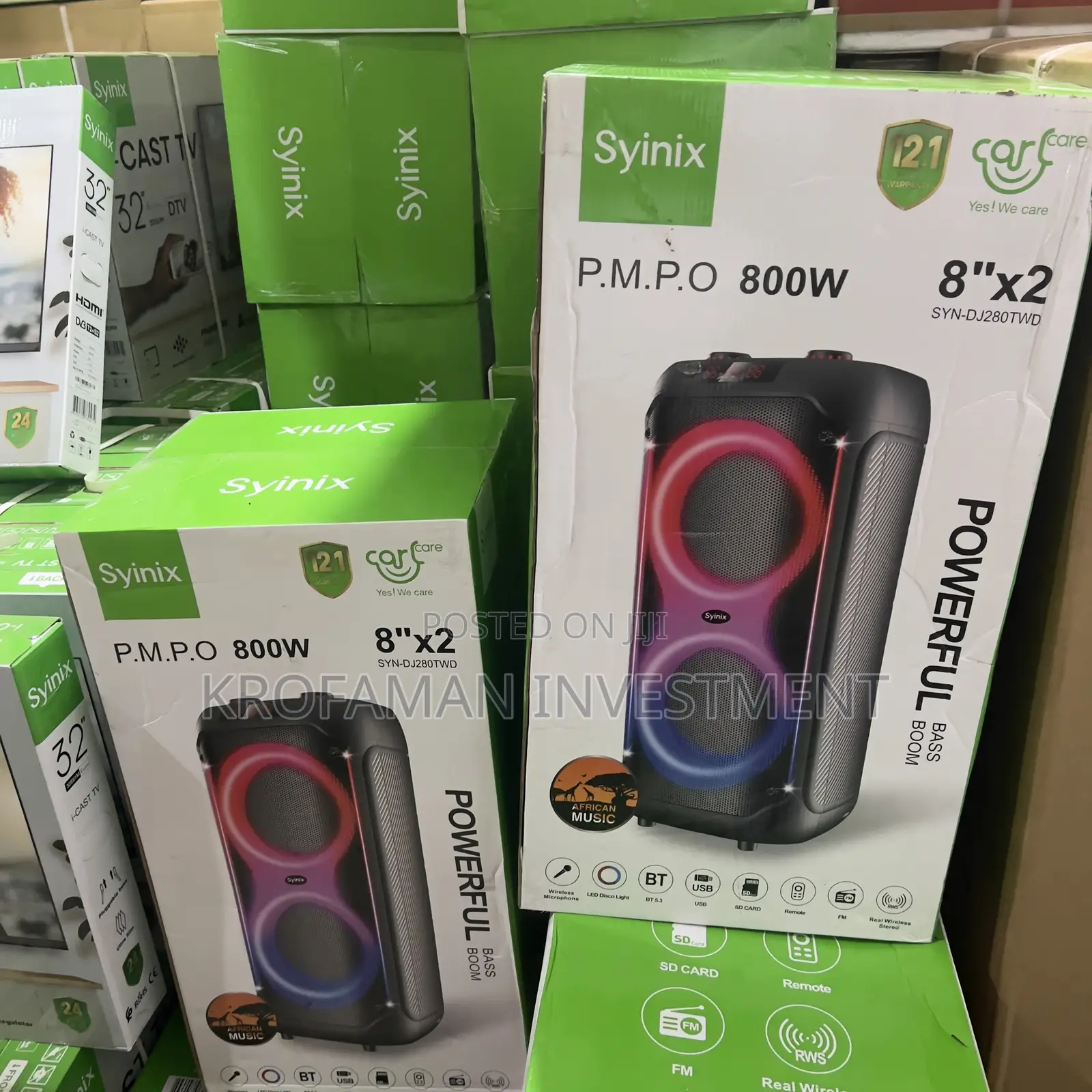 Syinix Party Speaker With Microphones