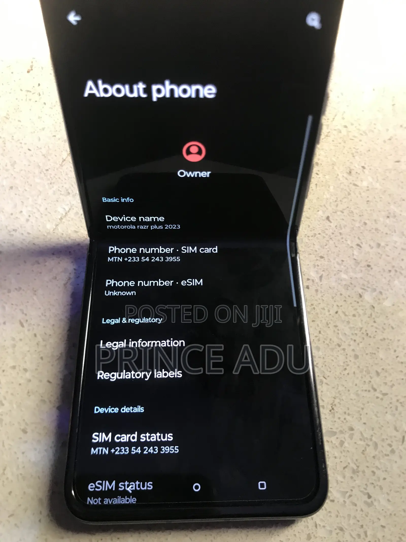 Motorola Razr (2023) 256 GB Black