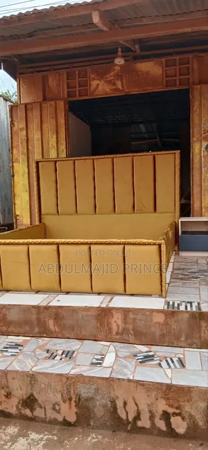 Gold Queen Size Bed