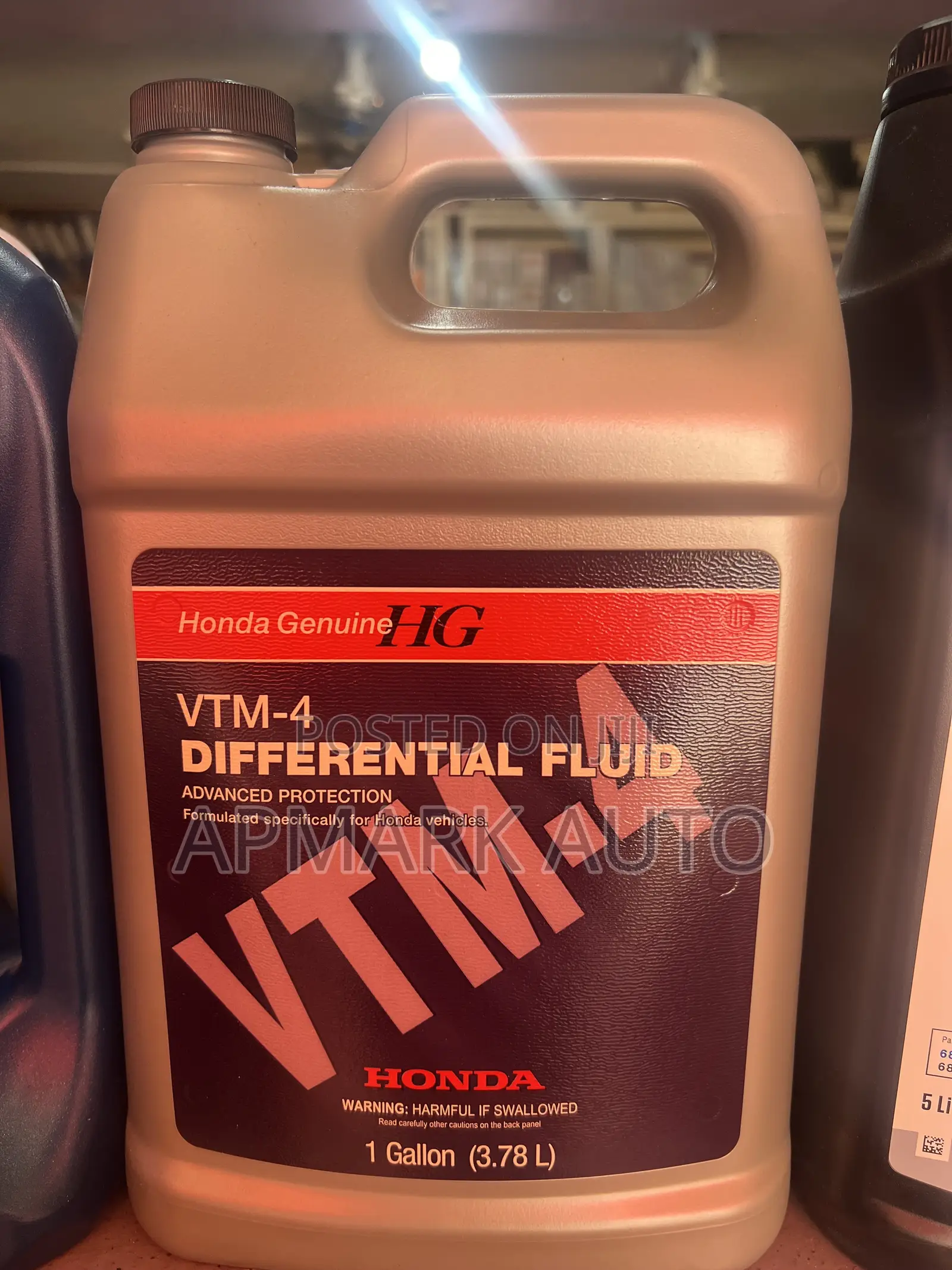 Vtm4 for Honda Genuine VTM-4 Differential Fluid 1 Gallon (3.78l)