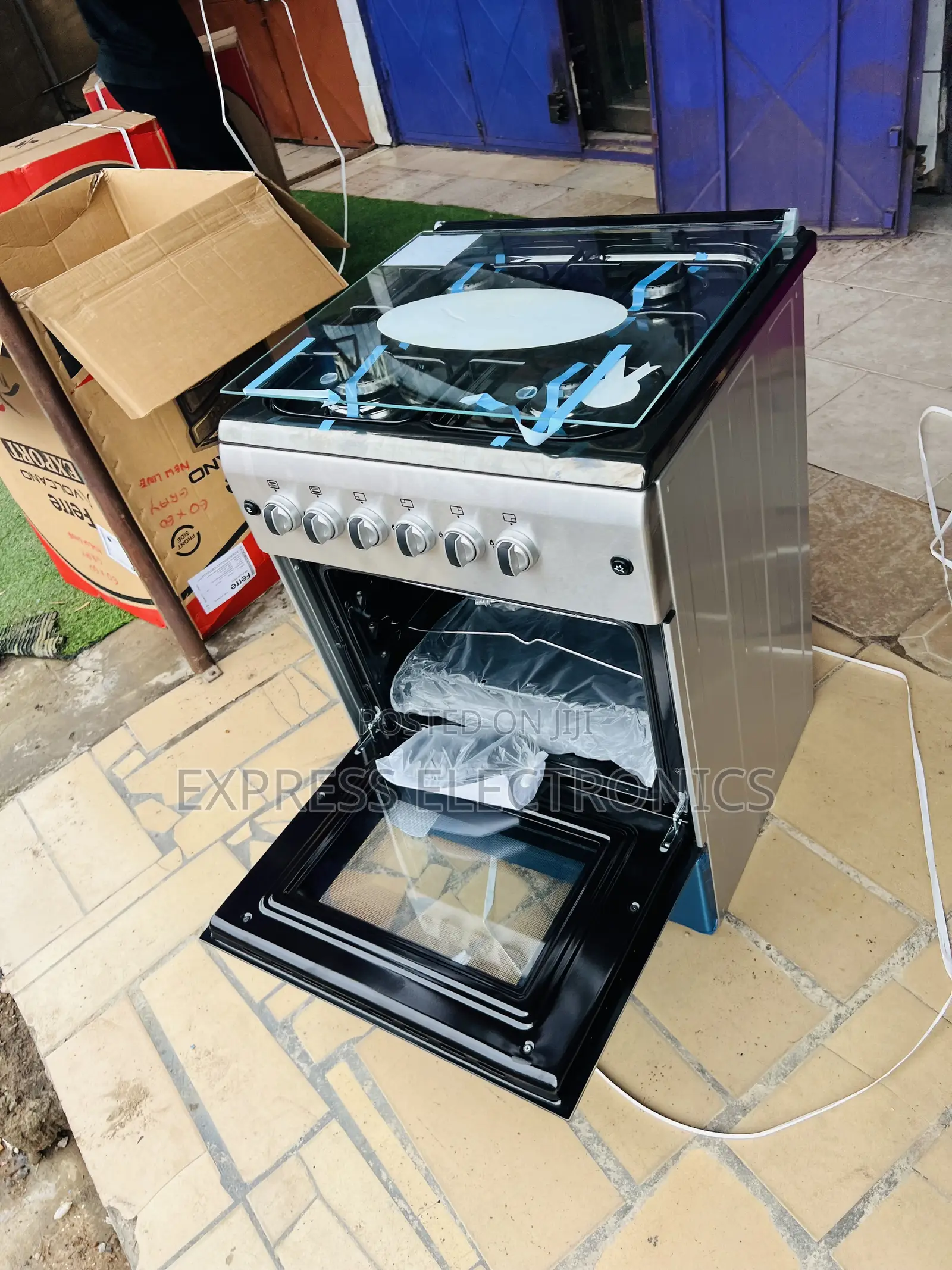 Best Buy for Less Ferre Gas Cooker Oven 4b 60/60 New Line