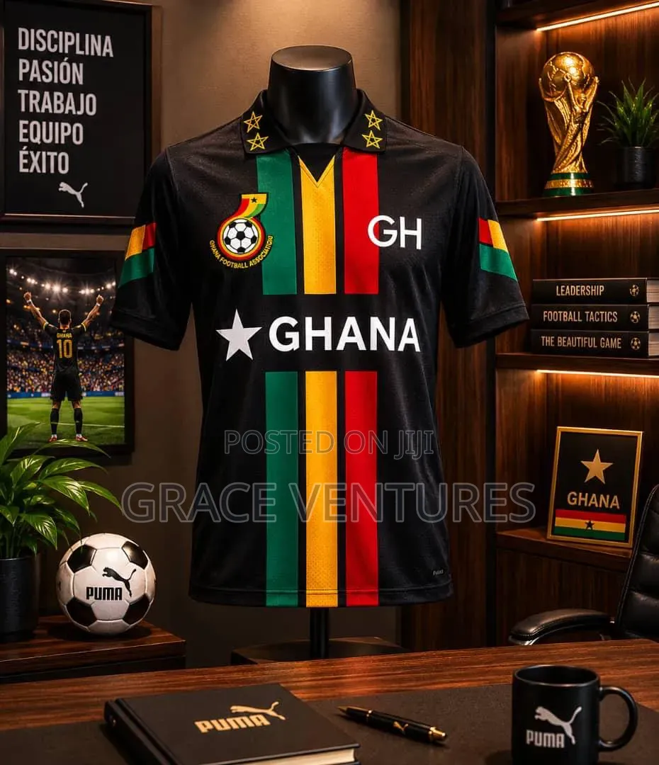New Ghana Black Stars Jersey for 2026 World Cup– Puma Quality