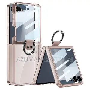 Samsung Galaxy Z Flip 7 Transparent Case With Ring Holder