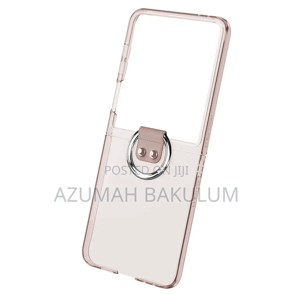 Samsung Galaxy Z Flip 7 Transparent Case With Ring Holder