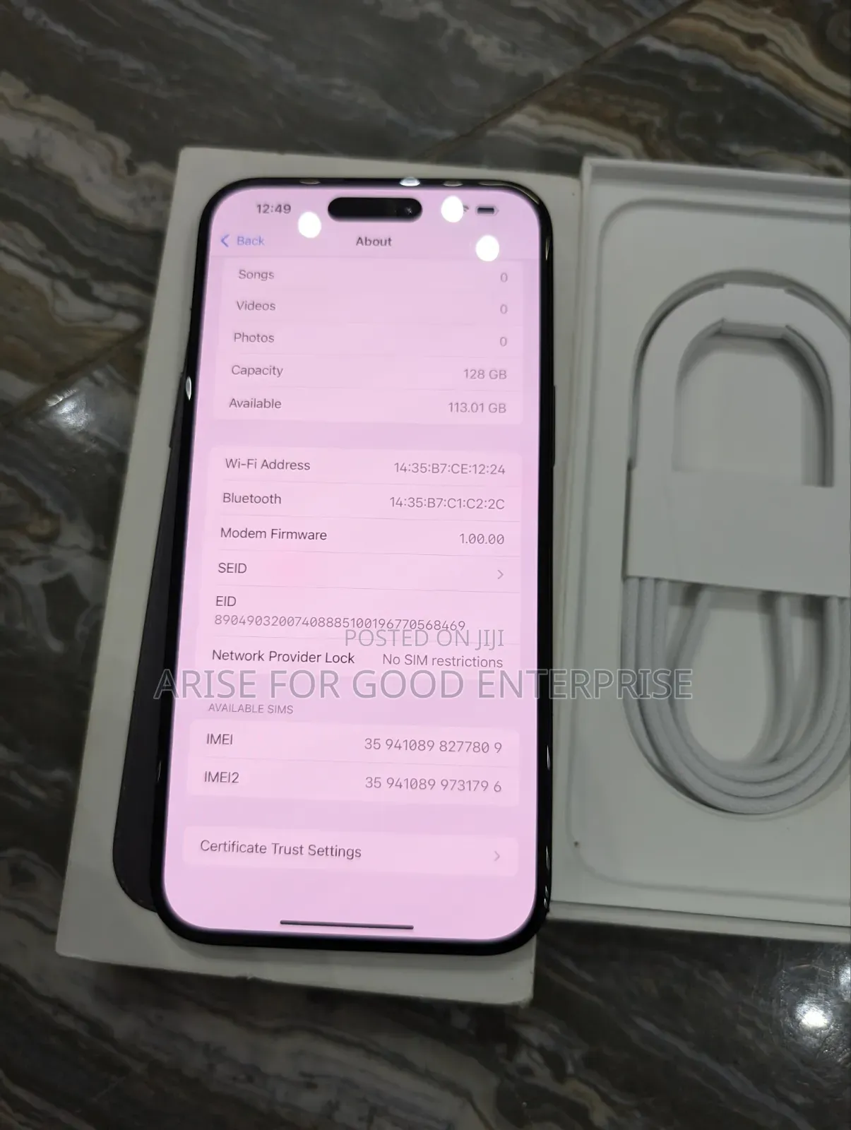 New Apple iPhone 16 Plus 128 GB Black