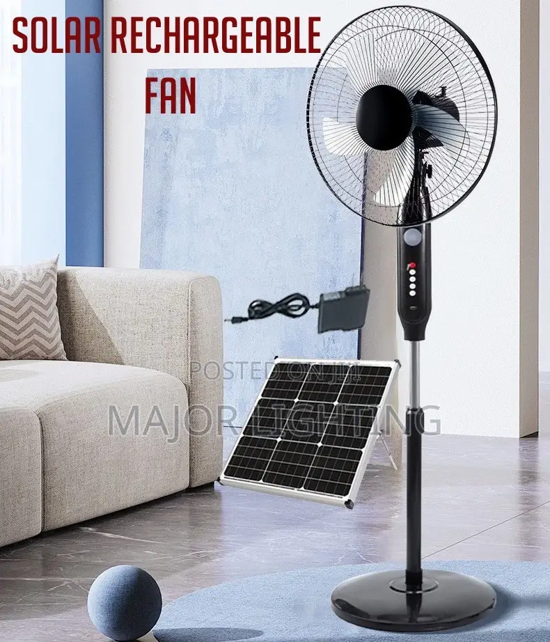 Rechargeable Fan With Solar