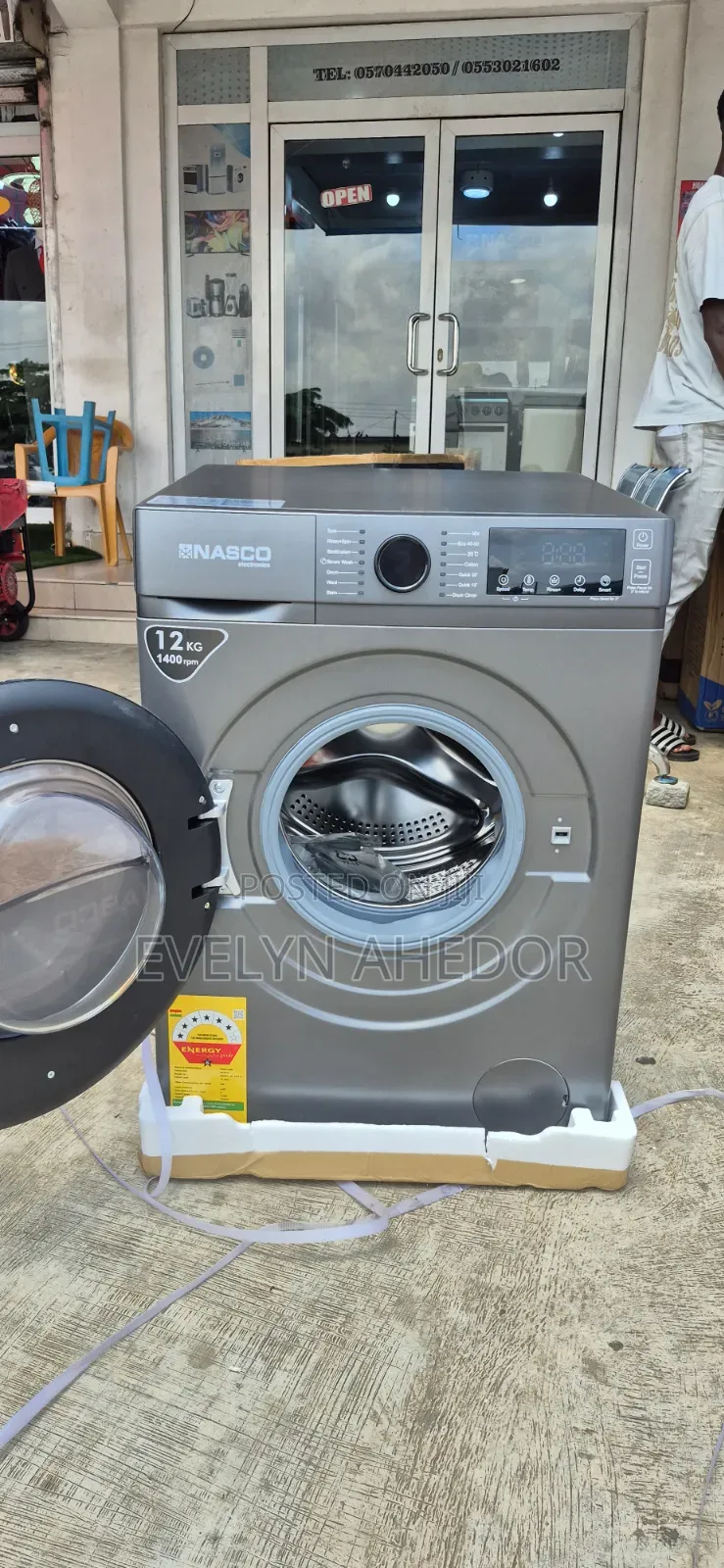 Nasco Inverter Motor Washing Machine Front Load With Touch Screen