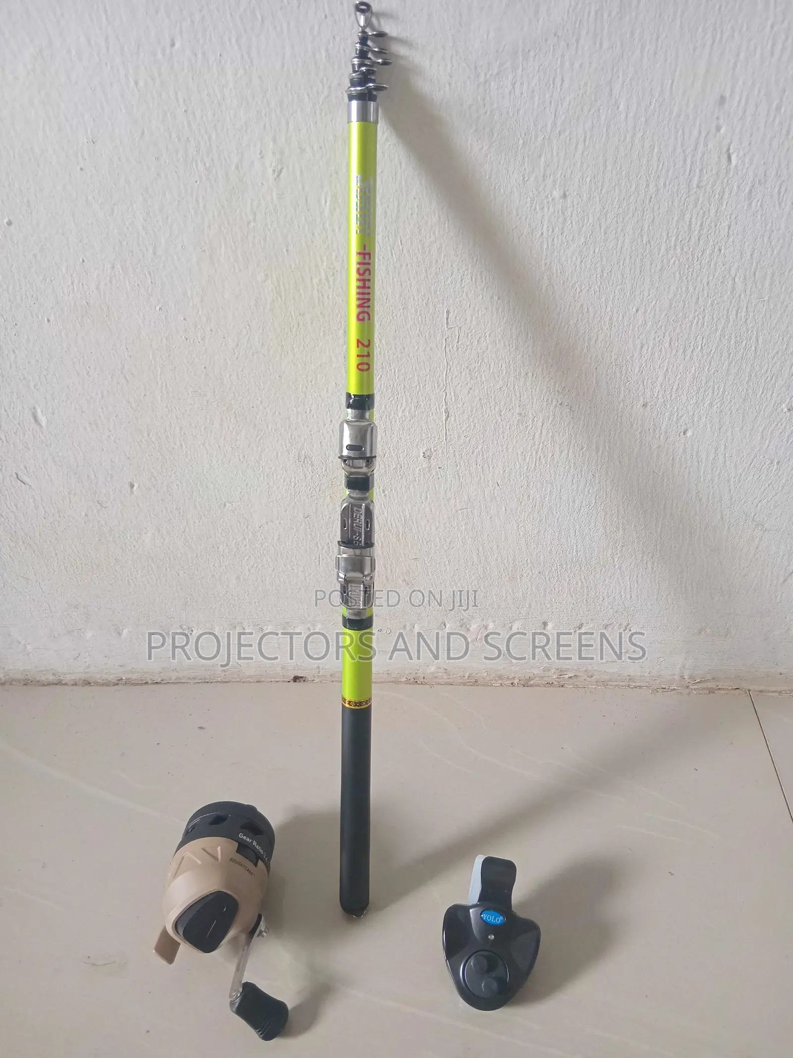 2.1m Fishing Rod, Spincast Reel And Fish Bite Alarm For Fishing