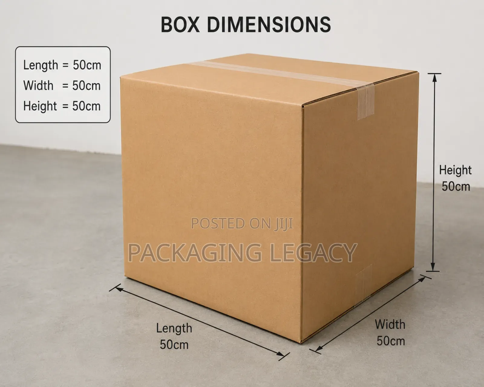 Cardboard Boxes (50×50×50cm)